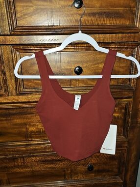 Lululemon Align Tank!! Nwts Sz 4! CACH! Cranberry Charm!! Cropped